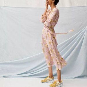 Madewell Linen-Blend Wrap Dress